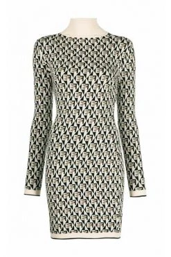 Elisabetta Franchi Casual Jurken Knitted Dress Black