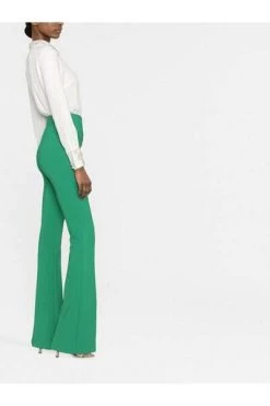 Elisabetta Franchi Wijde Broeken Wide Leg Pants Green -Elisabetta Franchi Winkel 2c05577e7b998a8cfc1b79face8fb80c