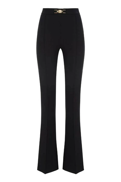 Wijde Broeken Elisabetta Franchi Trousers Black Black 3 Wijde Broeken Elisabetta Franchi Trousers Black Black - Afbeelding 3