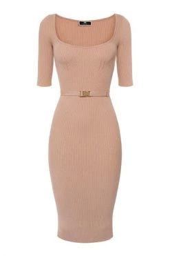 Elisabetta Franchi Casual Jurken Dress Pink -Elisabetta Franchi Winkel 2d3af54c8d55649be73f7c8c52ceef50