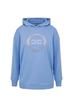 Elisabetta Franchi Hoodies & Sweatvesten Hoodie Blue