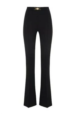 Elisabetta Franchi Pantalons Slim-fit Trousers Black