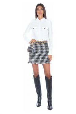 Elisabetta Franchi Longsleeve Shirts Shirts White -Elisabetta Franchi Winkel 2e5fac621019dea8606d0f4a63410819