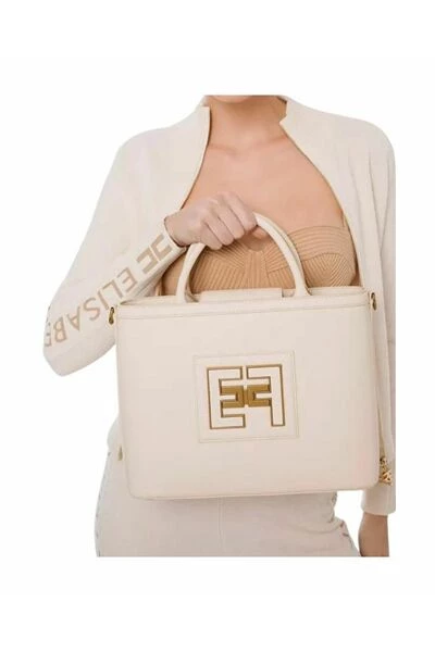 Elisabetta Franchi Handtassen Handbag Beige 2 Elisabetta Franchi Handtassen Handbag Beige - Afbeelding 2