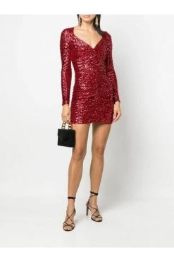 Elisabetta Franchi Casual Jurken Mini Draped Dress In Full Sequins Beige -Elisabetta Franchi Winkel 2eeed0771368e0269bdc23efbe81538e