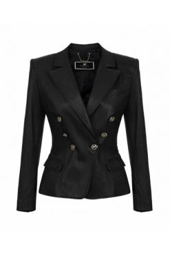 Elisabetta Franchi Blazers Black