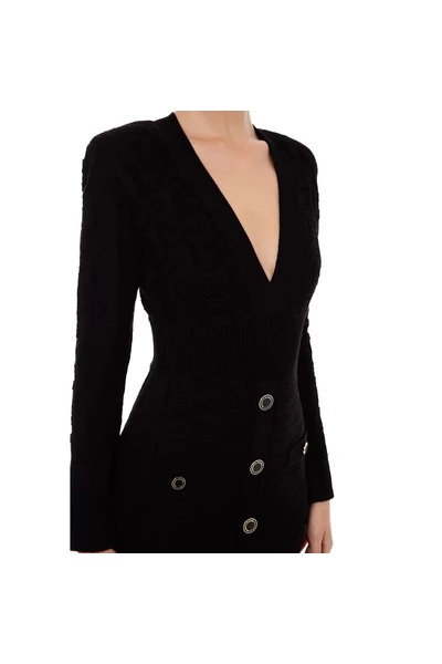 Elisabetta Franchi Casual Jurken Short Dresses Black 2 Elisabetta Franchi Casual Jurken Short Dresses Black - Afbeelding 2