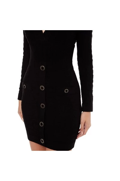 Elisabetta Franchi Casual Jurken Short Dresses Black 1 Elisabetta Franchi Casual Jurken Short Dresses Black