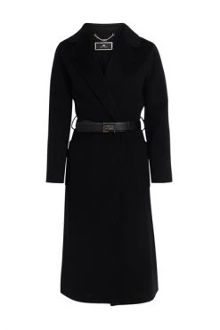 Elisabetta Franchi Trenchcoats & Mantels Wool And Cashmere Coat With Logoed Belt Black 7 Elisabetta Franchi Trenchcoats & Mantels Wool And Cashmere Coat With Logoed Belt Black -Elisabetta Franchi Winkel 316f061e05338208b3cb8f2c1a776282
