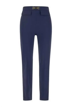 Elisabetta Franchi Pantalons Straight Trousers Blue -Elisabetta Franchi Winkel 31e6138185bc0c53d44b05fc449a2419
