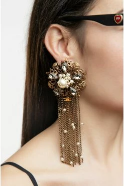 Elisabetta Franchi Oorbellen Earrings Yellow