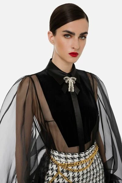 Elisabetta Franchi Bodies Body Black 2 Elisabetta Franchi Bodies Body Black - Afbeelding 2