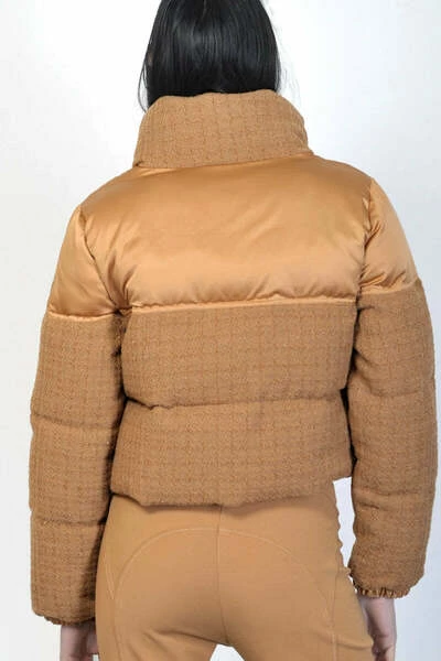 Elisabetta Franchi Winterjassen Cropped Jacket Brown 5 Elisabetta Franchi Winterjassen Cropped Jacket Brown - Afbeelding 5