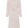Elisabetta Franchi Trenchcoats & Mantels Long Gabardine Beige