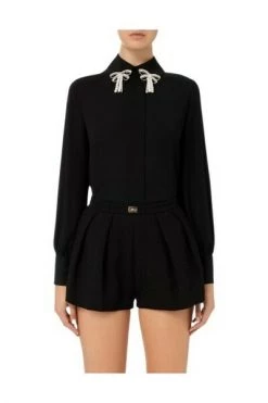 Elisabetta Franchi Longsleeve Shirts Shirts Black