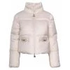 Elisabetta Franchi Gewatteerde Jassen Padded Crop Down Jacket Beige