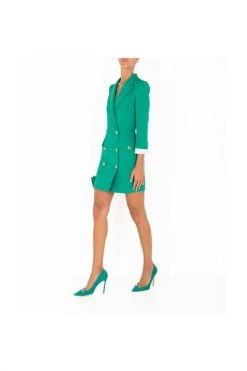 Elisabetta Franchi Casual Jurken Wrap Dresses Green -Elisabetta Franchi Winkel 33b4ac0beddd56f40b1d39bd560718eb