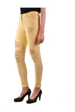 Elisabetta Franchi Skinny Jeans Jeans Yellow