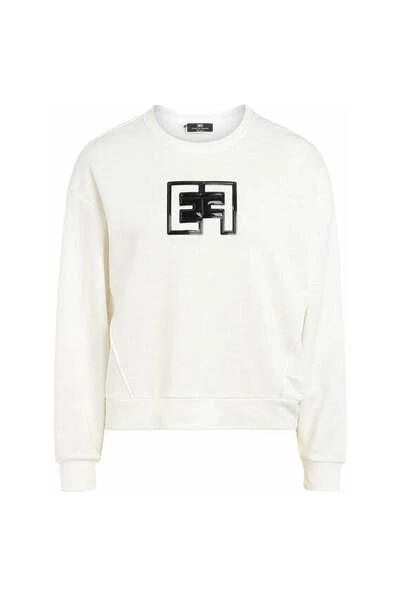Elisabetta Franchi Hoodies & Sweatvesten Sweatshirts White 1 Elisabetta Franchi Hoodies & Sweatvesten Sweatshirts White