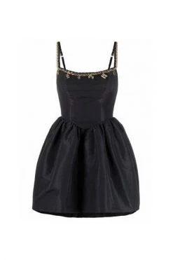 Elisabetta Franchi Casual Jurken Miniabito Black