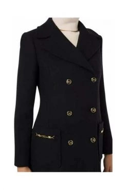 Elisabetta Franchi Trenchcoats & Mantels Double Breasted Coat Black 5 Elisabetta Franchi Trenchcoats & Mantels Double Breasted Coat Black -Elisabetta Franchi Winkel 34f4b88889ac2959d6a667b20a2c8a21
