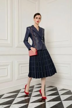 Elisabetta Franchi Leren En Suède Jassen Leather Jackets Blue -Elisabetta Franchi Winkel 35a837a74ae27ce4a51f1cfa8a096f18