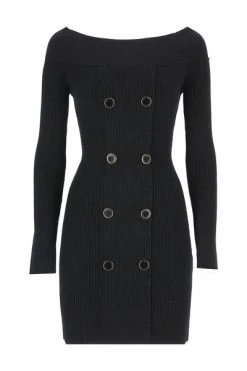 Elisabetta Franchi Casual Jurken Dresses Black Black -Elisabetta Franchi Winkel 35b22ac894eb0a0742c1fcff8b2ae9c7