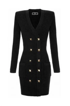 Elisabetta Franchi Casual Jurken Dress Black