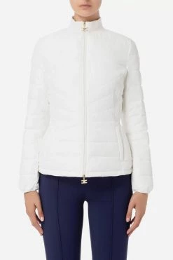 Zomerjassen Elisabetta Franchi Coats Ivory White