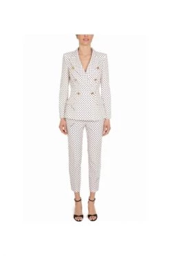 Elisabetta Franchi Blazers Dot-print Blazer White