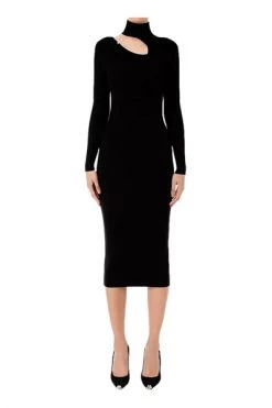 Elisabetta Franchi Casual Jurken Midi Dresses Black
