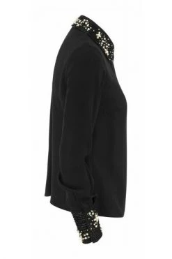 Elisabetta Franchi Longsleeve Shirts Long-Sleeved Shirt With Pearl Detailing Black 6 Elisabetta Franchi Longsleeve Shirts Long-Sleeved Shirt With Pearl Detailing Black -Elisabetta Franchi Winkel 3760d4b3db05e875d3509cadcdfc0826
