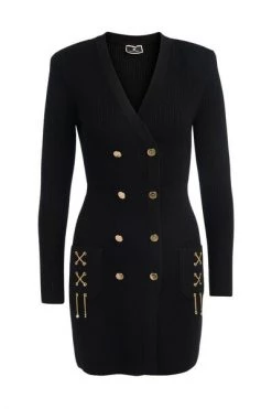 Elisabetta Franchi Feestjurken Dresses Black -Elisabetta Franchi Winkel 37febff5209bef9452d651a1e48fb00d