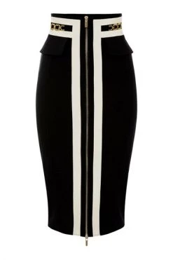 Elisabetta Franchi Kokerrokken Skirt Black