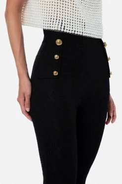 Elisabetta Franchi Pantalons Slim-fit Trousers Black -Elisabetta Franchi Winkel 388bbd41aa7e46c216b860e37667d6a5