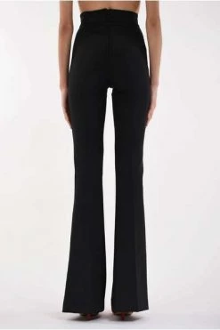 Elisabetta Franchi Wijde Broeken Wide Trousers Black -Elisabetta Franchi Winkel 3953969076b417d7b91eb0775dca91bb