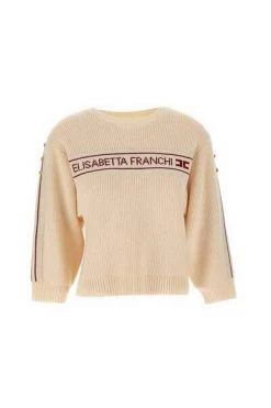 Elisabetta Franchi Hoodies & Sweatvesten Sweatshirts White -Elisabetta Franchi Winkel 39627c873390ec7353b73ac17e9692e6