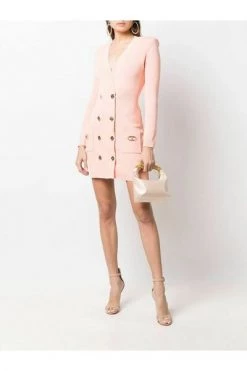 Elisabetta Franchi Casual Jurken Mini Knit Dress Pink