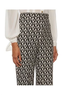 Elisabetta Franchi Pantalons Straight Trousers Black -Elisabetta Franchi Winkel 39df5af40f8313eb0b73443a88965d7c