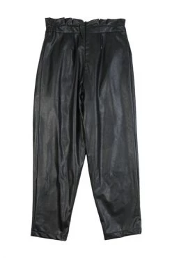 Elisabetta Franchi Leren Broeken Trousers Black -Elisabetta Franchi Winkel 3a1f53db8027b1ce9346721ac46cf0a6