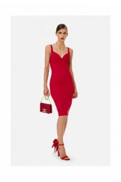 Elisabetta Franchi Casual Jurken Midi Dresses Red -Elisabetta Franchi Winkel 3a2d2568739ffff1712e87a03c6469bd