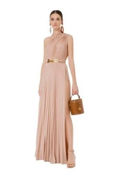 Elisabetta Franchi Maxi Jurken ABITI AB21722E2-181 Pink