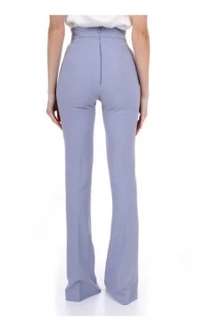Elisabetta Franchi Wijde Broeken Trousers Purple -Elisabetta Franchi Winkel 3bf32da6dcd164e0ed1c07e00efef89b