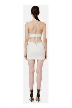 Elisabetta Franchi Feestjurken Occasion Dresses White