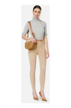 Elisabetta Franchi Pantalons Trousers Beige -Elisabetta Franchi Winkel 3c691ff031afb342a4759604955c7039
