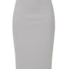 Elisabetta Franchi Kokerrokken Tube Skirt Gray