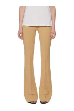 Elisabetta Franchi Wijde Broeken Trousers Beige -Elisabetta Franchi Winkel 3ce07c4af5303902044481dfaa62ca74