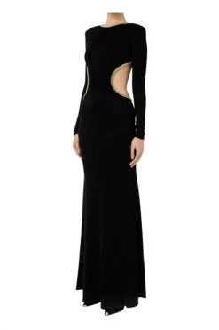 Elisabetta Franchi Maxi Jurken Maxi Dresses Black -Elisabetta Franchi Winkel 3ce141f82f9da01e772119a416229793