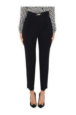 Elisabetta Franchi Chino's Trousers With Diamond Logo White -Elisabetta Franchi Winkel 3cf12b834c4848ba8655bd9cbae041b8