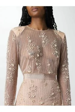 Elisabetta Franchi Maxi Jurken Maxi Dresses Pink -Elisabetta Franchi Winkel 3d1709d42a182ec94836c44667995740